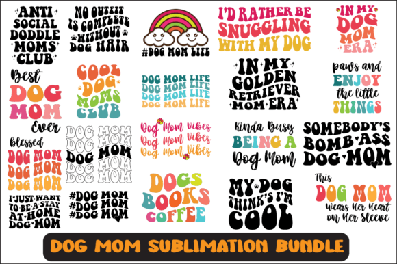 Dog Mom Svg Sublimation Design Bundle Review for Real Projects