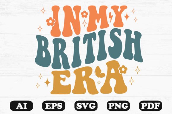 In My British Era Retro Wavy Svg T-shirt