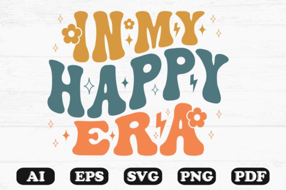 In My Happy Era Retro Wavy Svg T-shirt