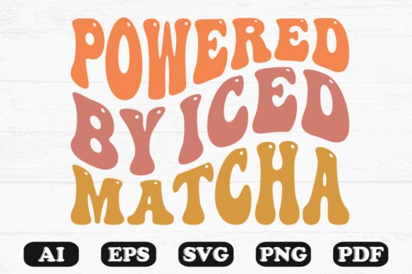Powered by Iced Match Retro Wavy Svg T-s