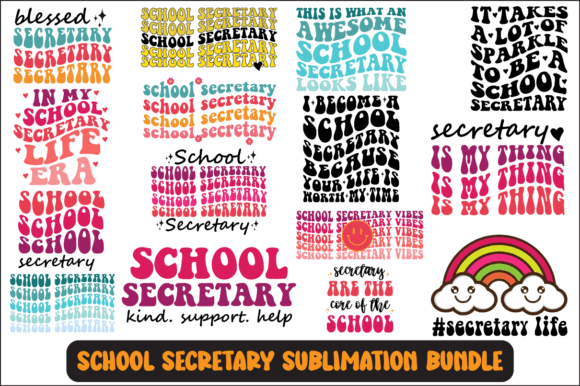 School Secretary Svg Sublimation BUNDLE
